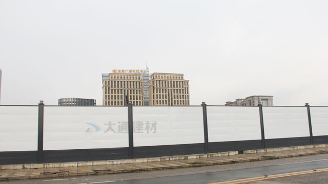 東莞圍擋A類定制款4米高-東莞廣播電視中心施工工程圍擋-東莞-深圳市大通建材有限公司鋼圍擋生產定制廠家